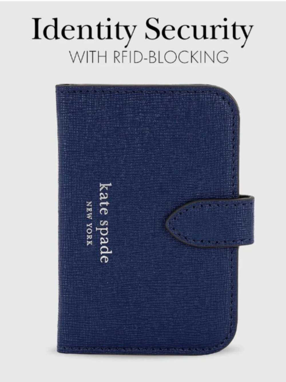 kate spade new york Navy Morgan MagSafe Wallet - Navy - NIB - Picture 3 of 6